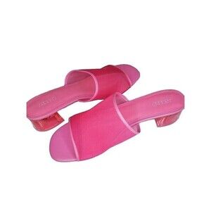 ABOUND Neon Hot Pink, Chunky Open-Toe, Mule Sandal; Size US 11.5
